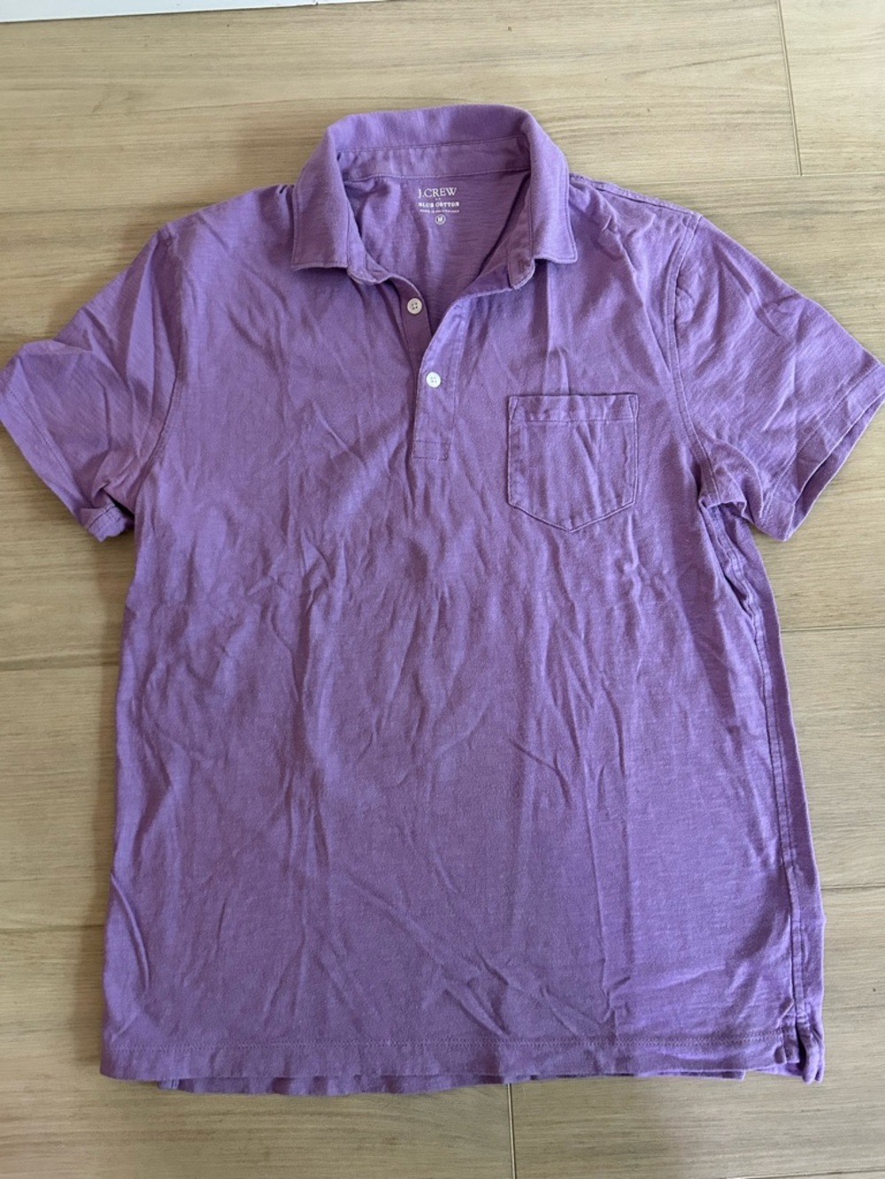 J. Crew Purple Cotton Polo Shirt